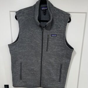 Patagonia Charcoal Sleeveless Fleece